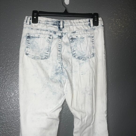 Girls White Jeggings XL 14-16 Wonder Nation Stretch Skinny Pants - Picture 3 of 7